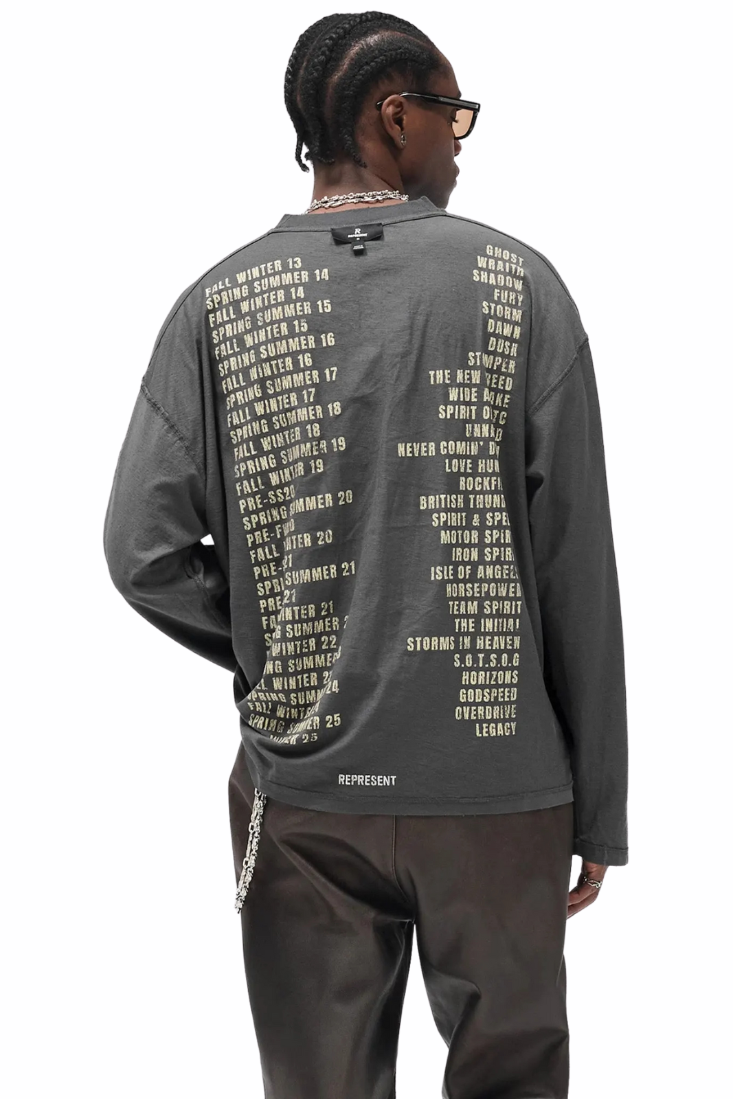 Represent Legacy Tour Reversible Grey T Shirt