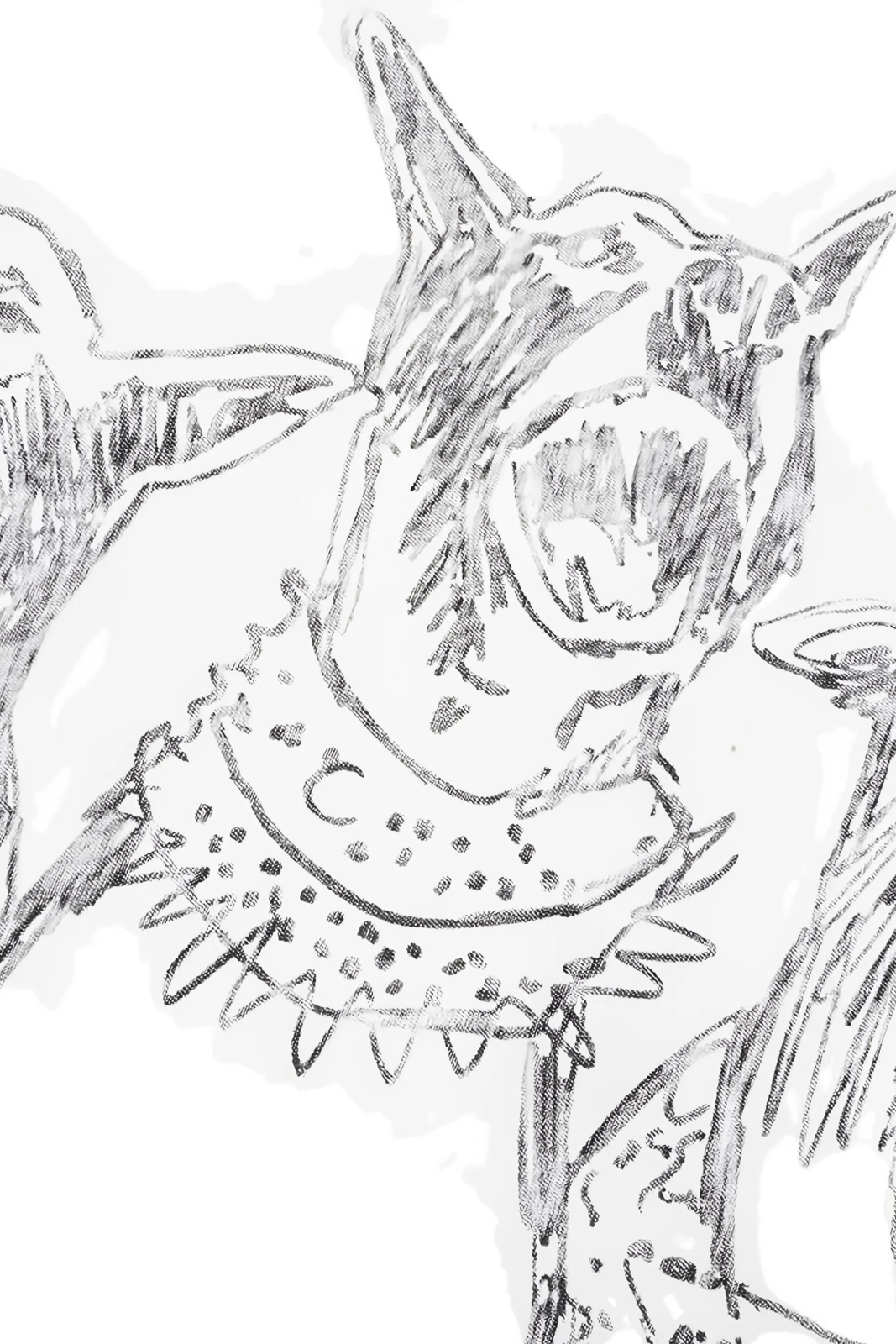 Represent Thoroughbred Dog hand-drawn T-shirt White