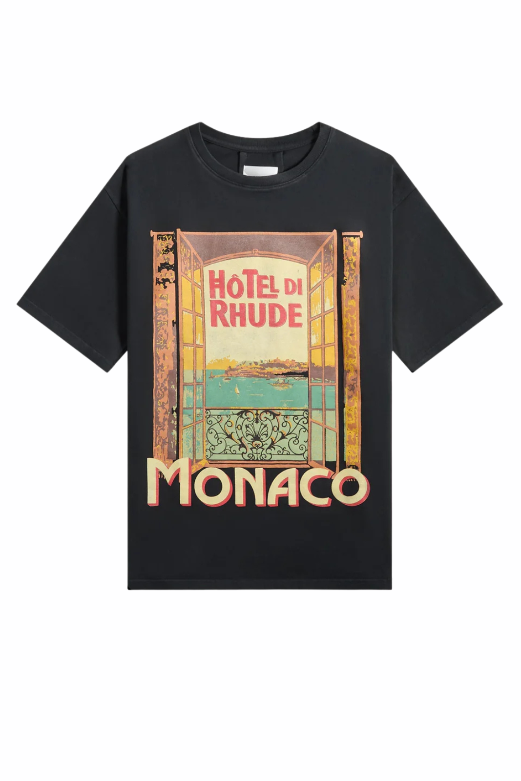 Rhude Hotel Di Monaco Tee T-Shirt Black for men