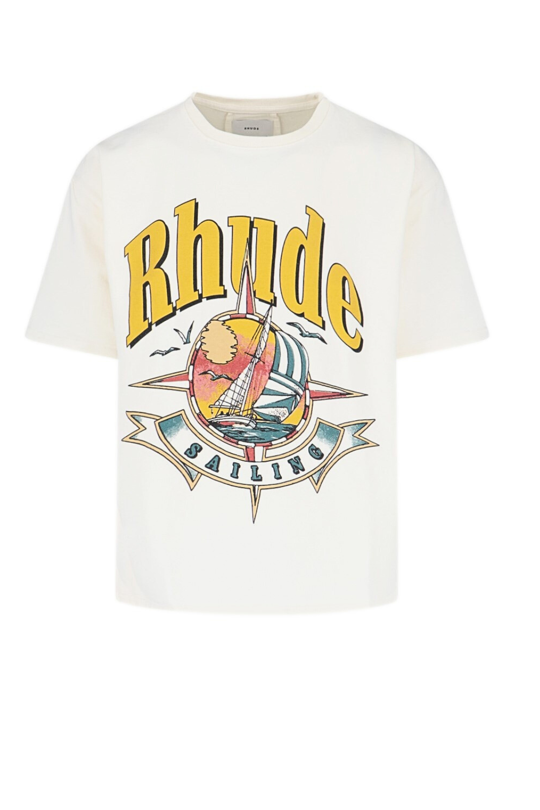 Rhude Port De Rhude Crewneck T-Shirt White for men