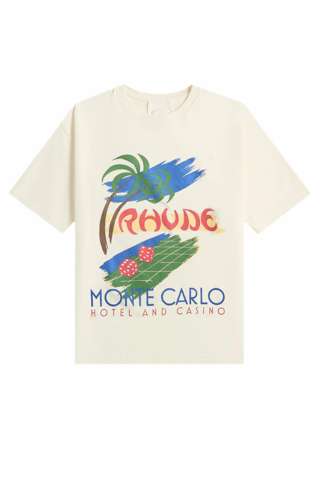 Тениска Rhude Roulette Tee Vintage White за мъже