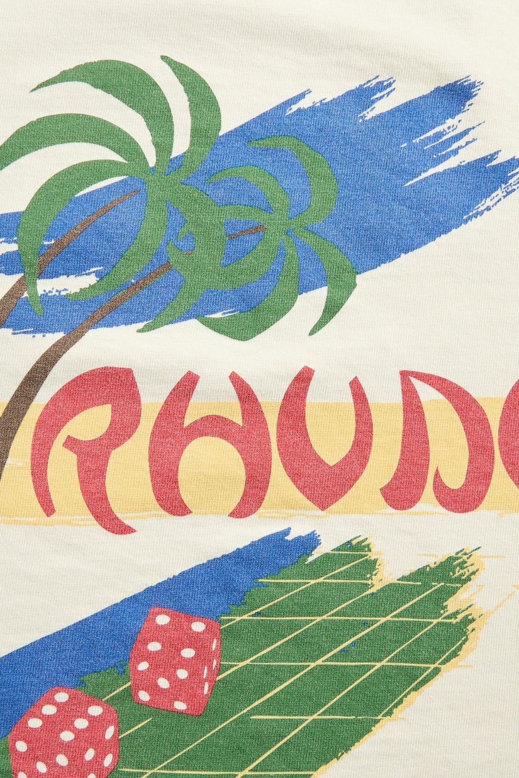 Rhude Roulette Tee T-Shirt Vintage White for men