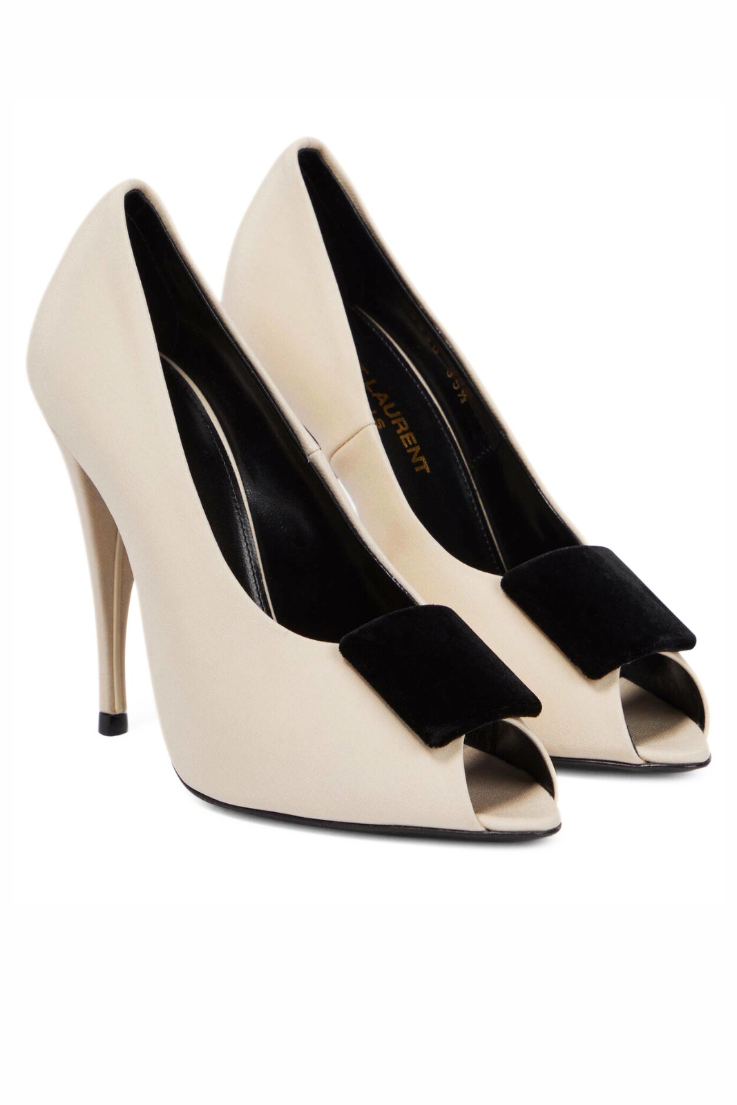 Saint Laurent Franky 115 satin Beige sandals
