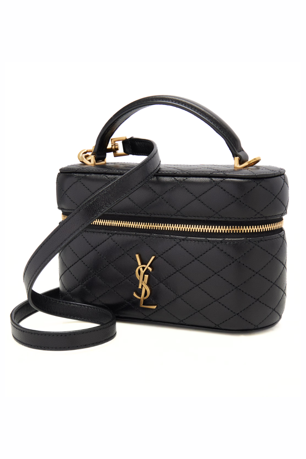 Saint Laurent Gaby quilted leather bag Black