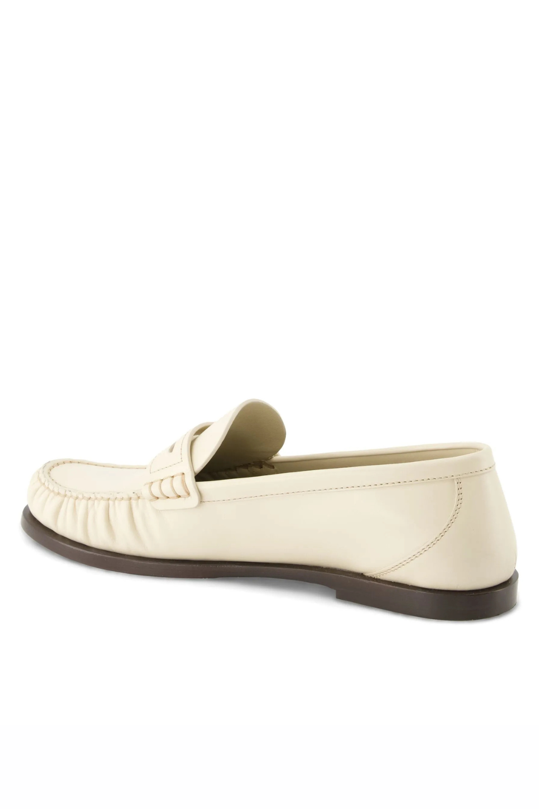 Saint Laurent logo-plaque leather loafers