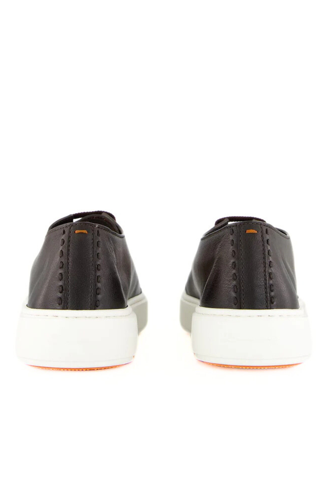 Santoni Brown Sneakers L-Top Clean Row Leather for men
