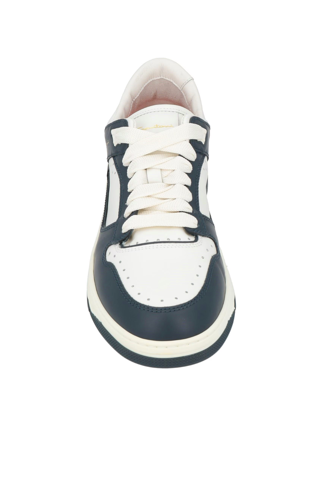 Santoni Low-top Man Sneakers White Blue