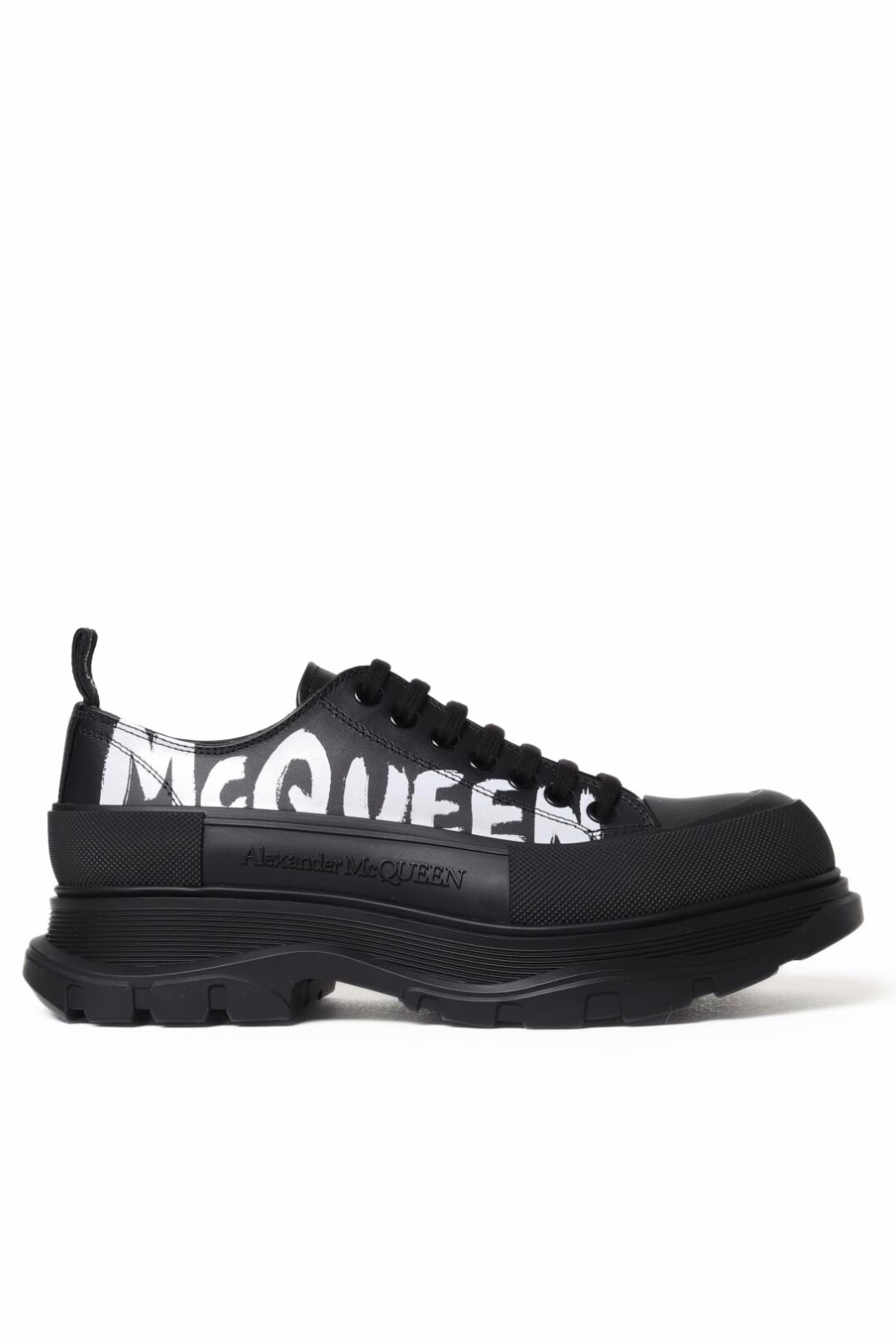 Alexander McQueen Tread Slick Graffiti sneakers in nappa leather