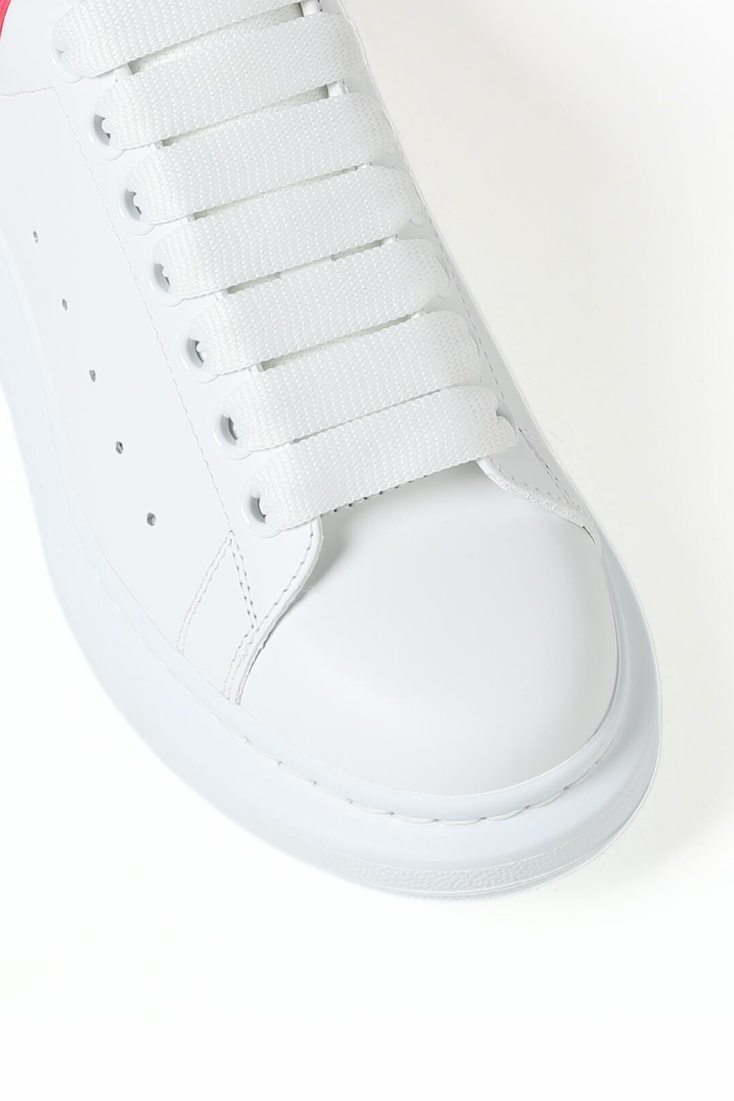 Alexander McQueen Larry sneakers in leather with rhinestones White Pink