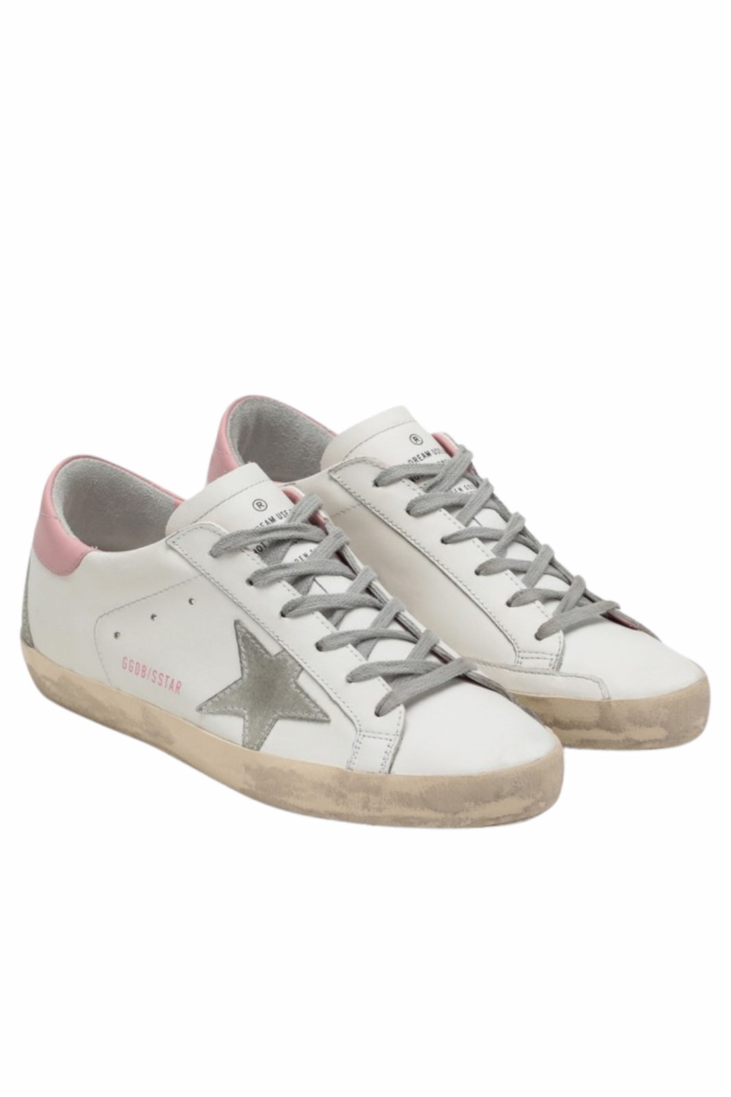 Мъжки кецове Golden Goose Super-Star с велурена звезда и синя лента за ток