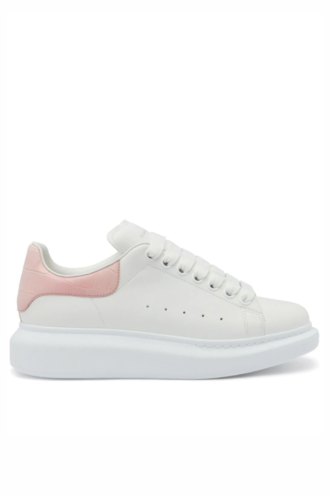 Alexander McQueen Sneakers Oversized Croco white pink