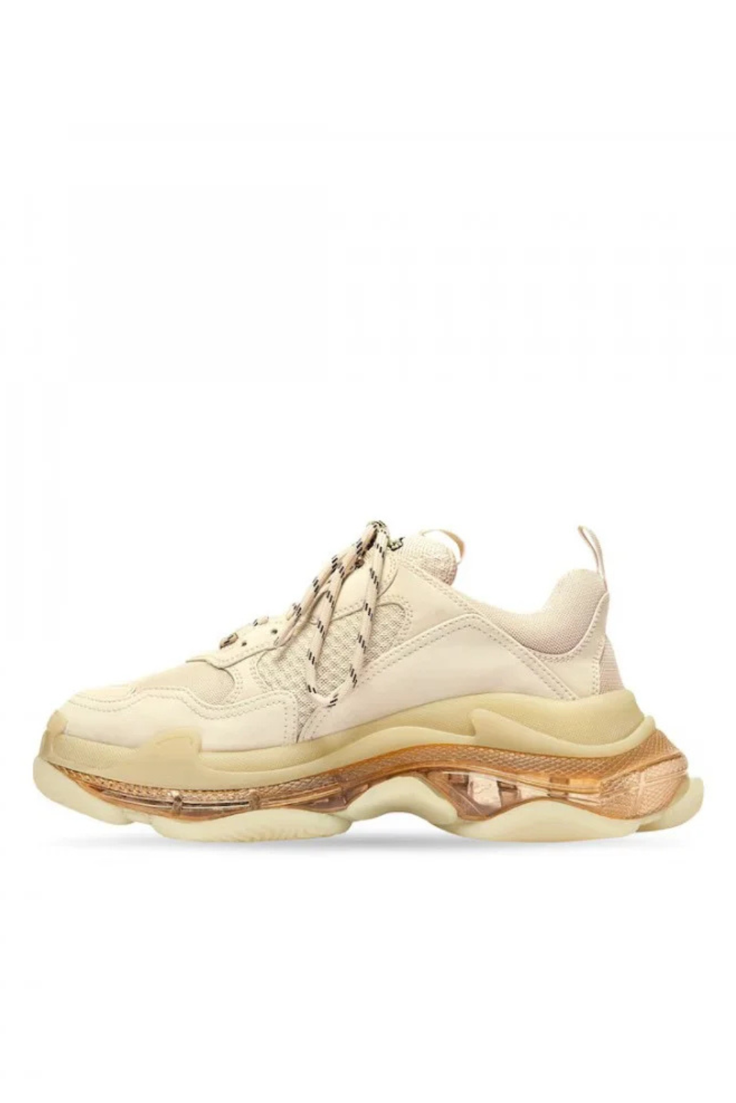 Balenciaga Triple S Clear Sole Women Sneakers, Beige