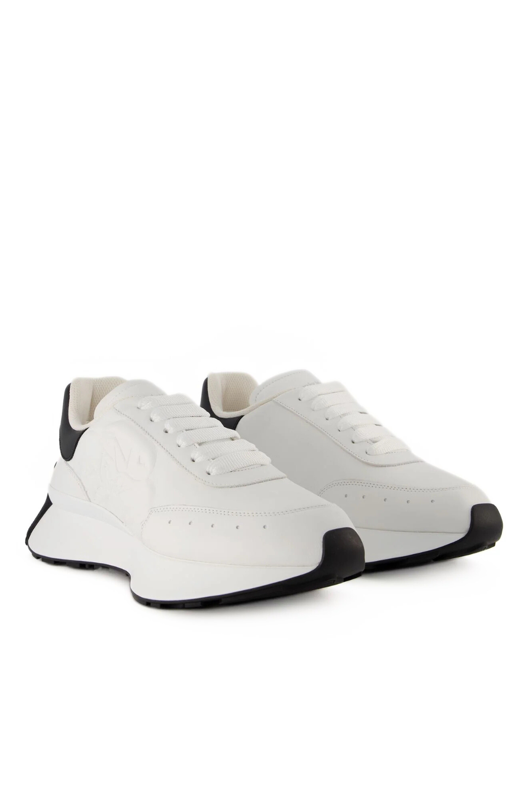 Alexander McQueen Дамски спринт бегач бяло черно