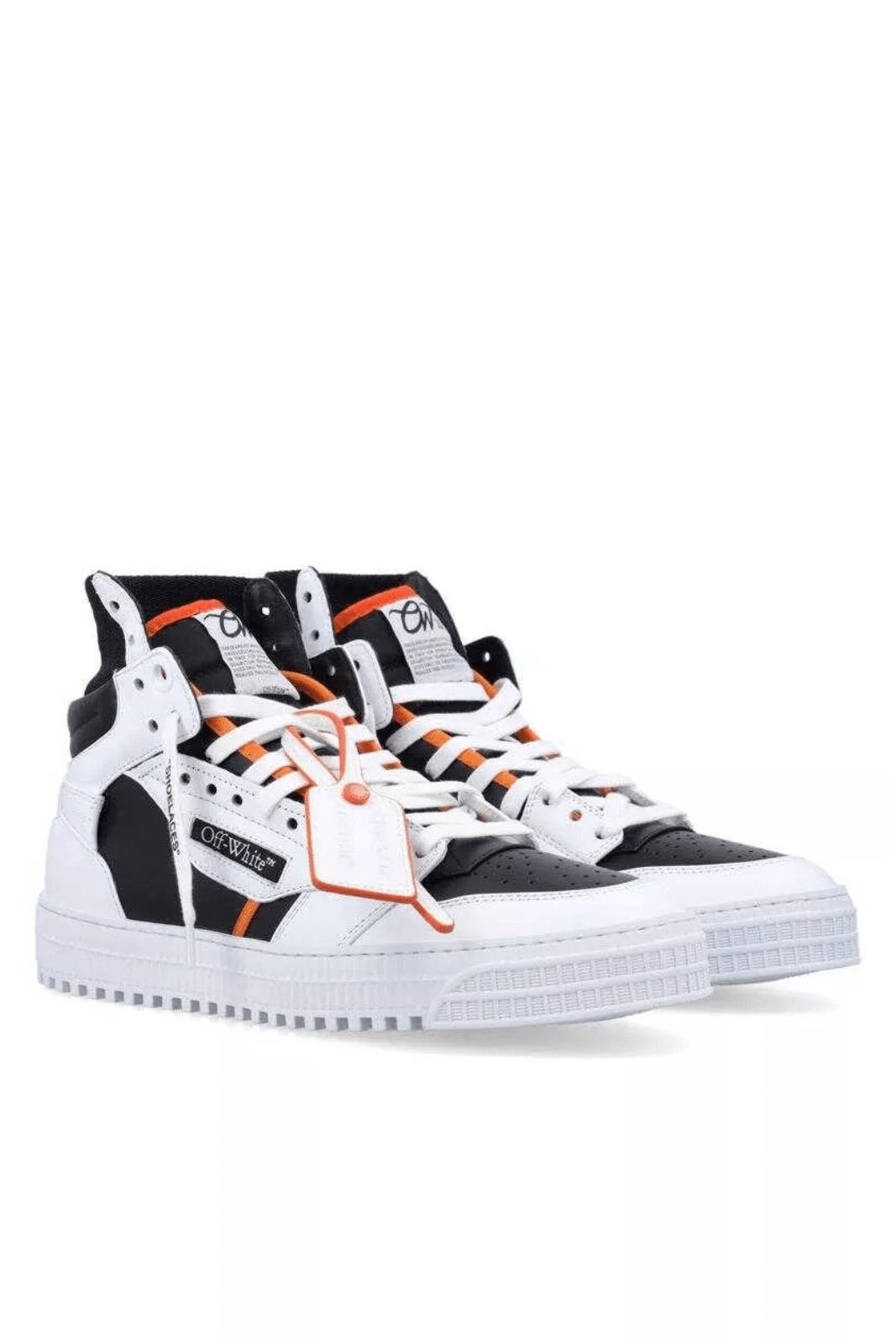 Кожени маратонки Off-White 3.0 Off Court от телешка кожа в черно и бяло