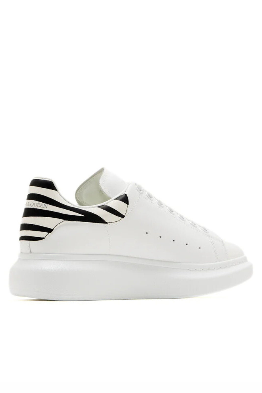 Alexander McQueen Oversized Sneakers Leather White Black
