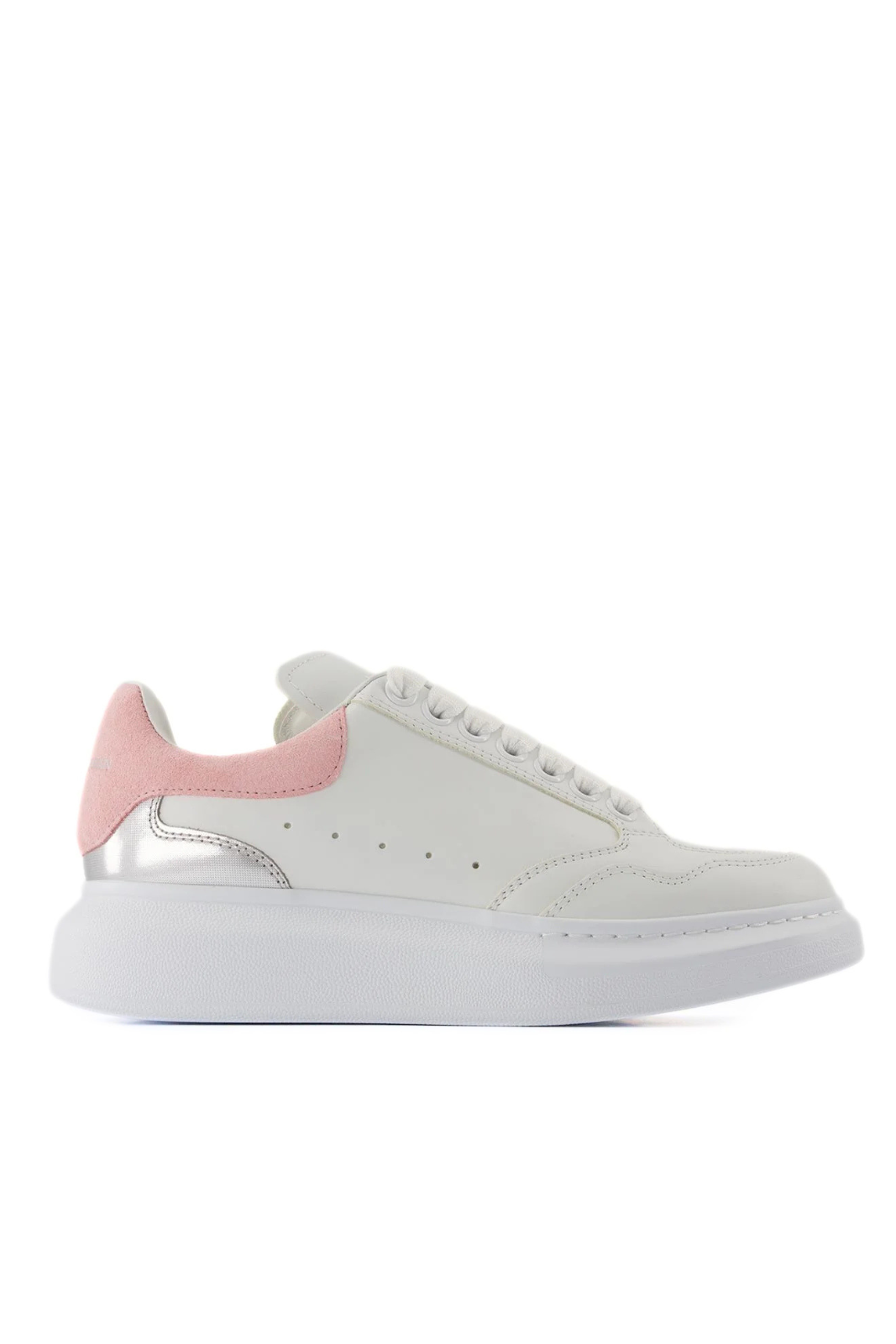 Alexander McQueen Oversized Sneakers Leather White Pink