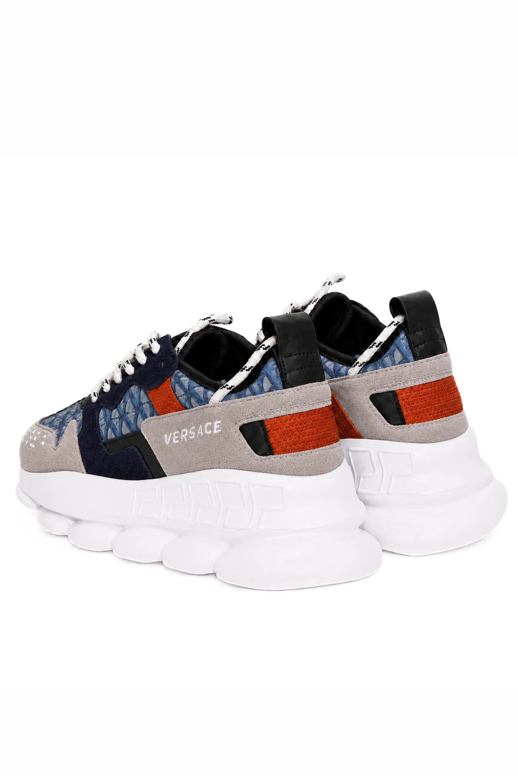 Versace Sneakers Chain Reaction V2 Albastru Rosu, Multicolor