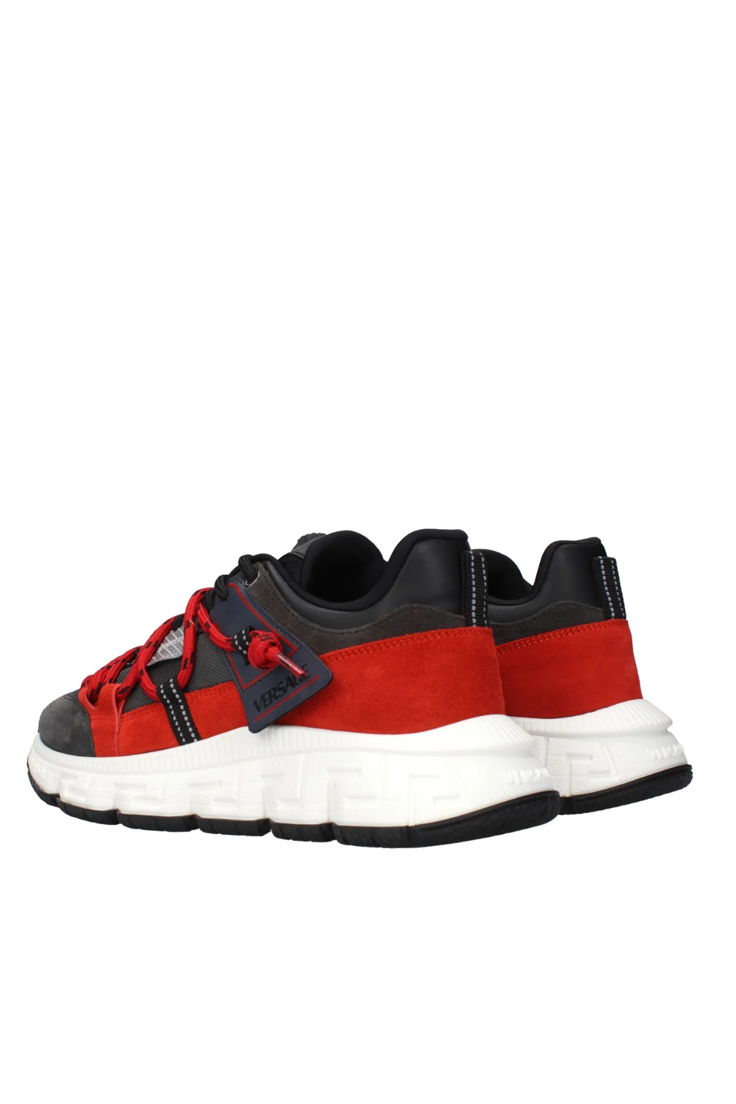 Versace Men's Sueed Sneakers Grey Coral