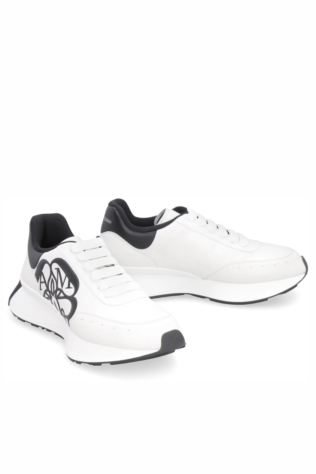 Alexander McQueen Sprint Runner leather trainers White