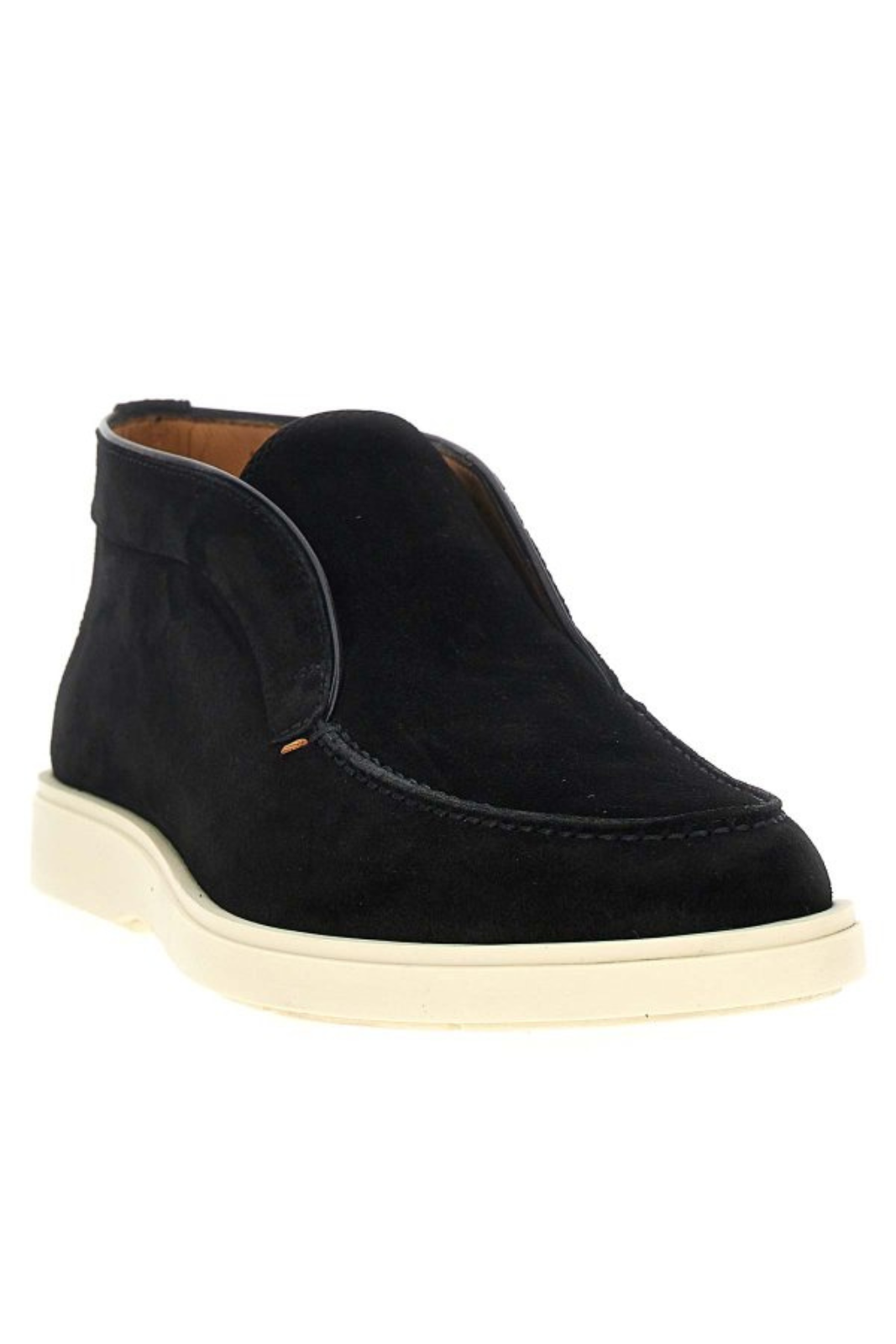 Santoni Men Black Suede Boots