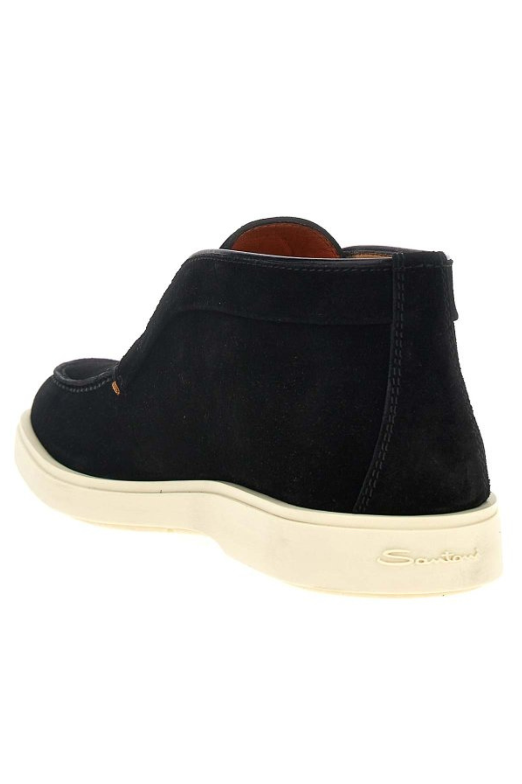 Santoni Men Black Suede Boots