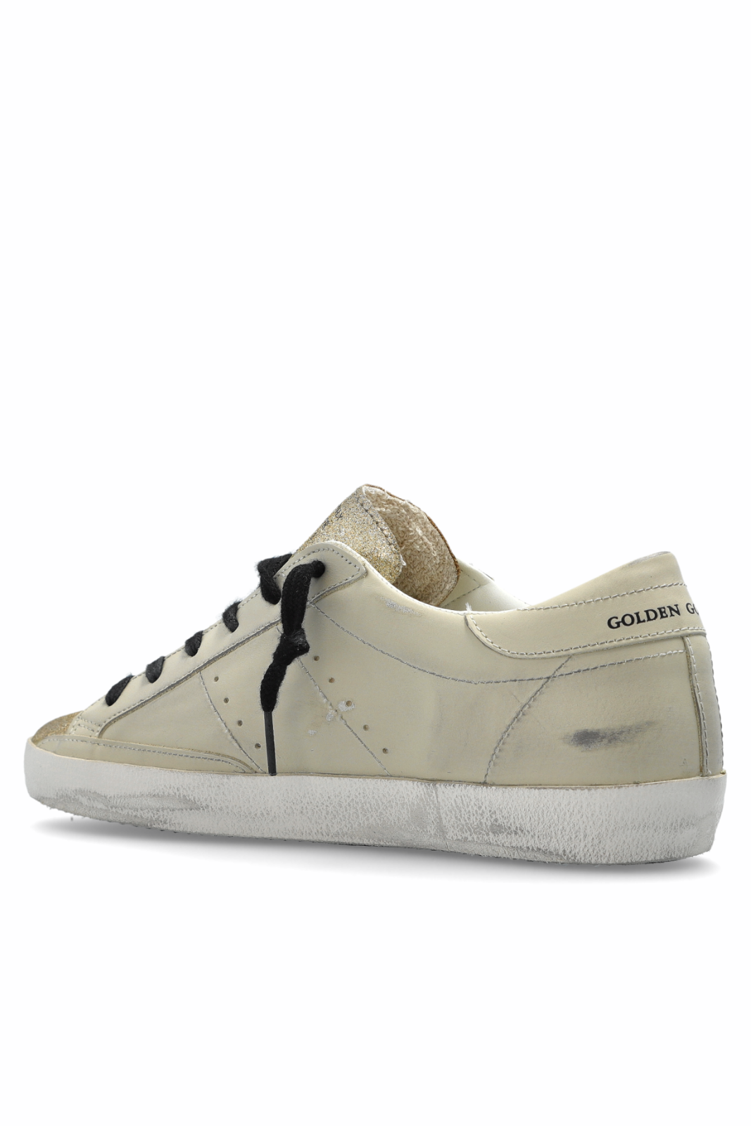 Golden Goose beige Super-Star Classic With List Sneakers