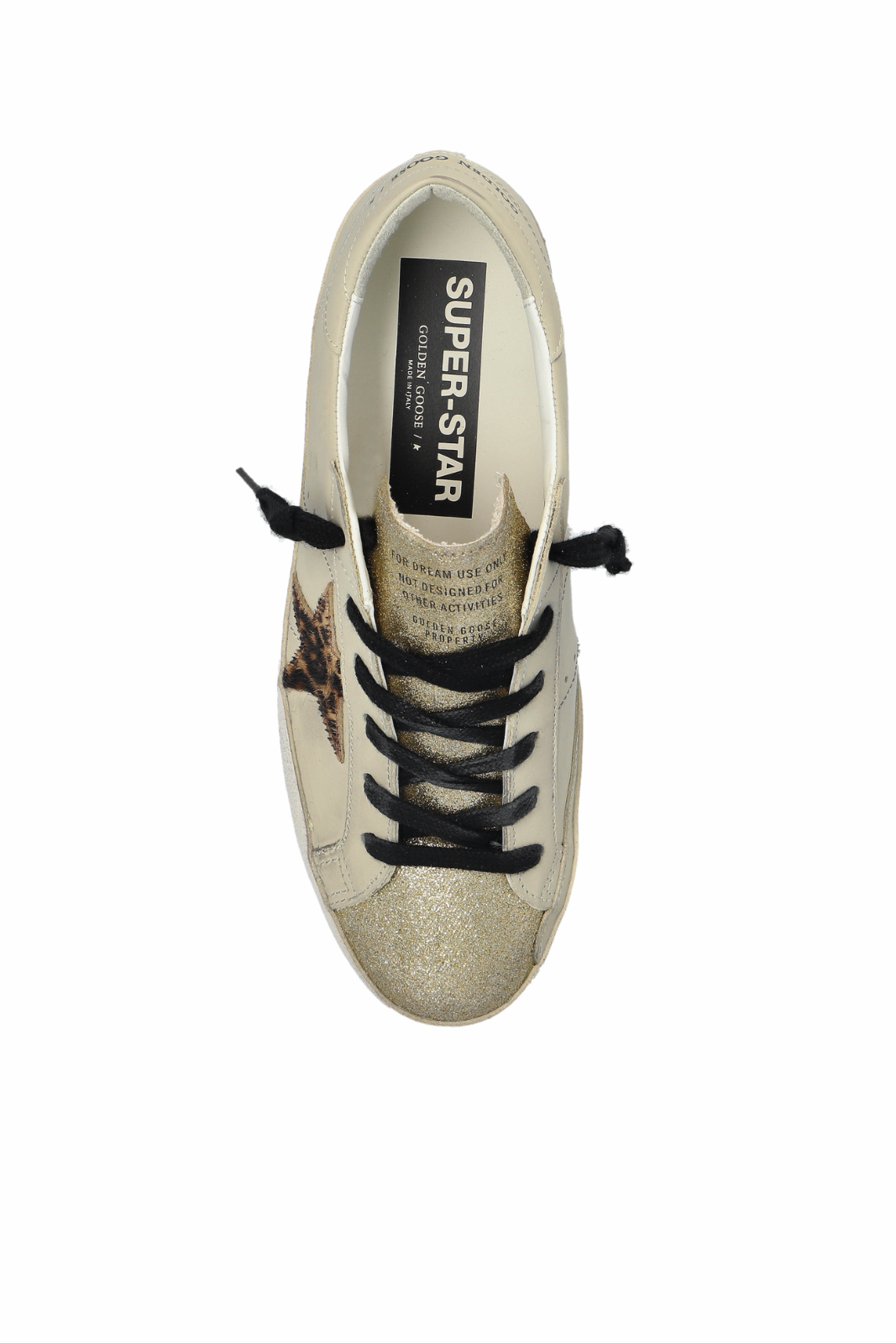 Golden Goose beige Super-Star Classic With List Sneakers