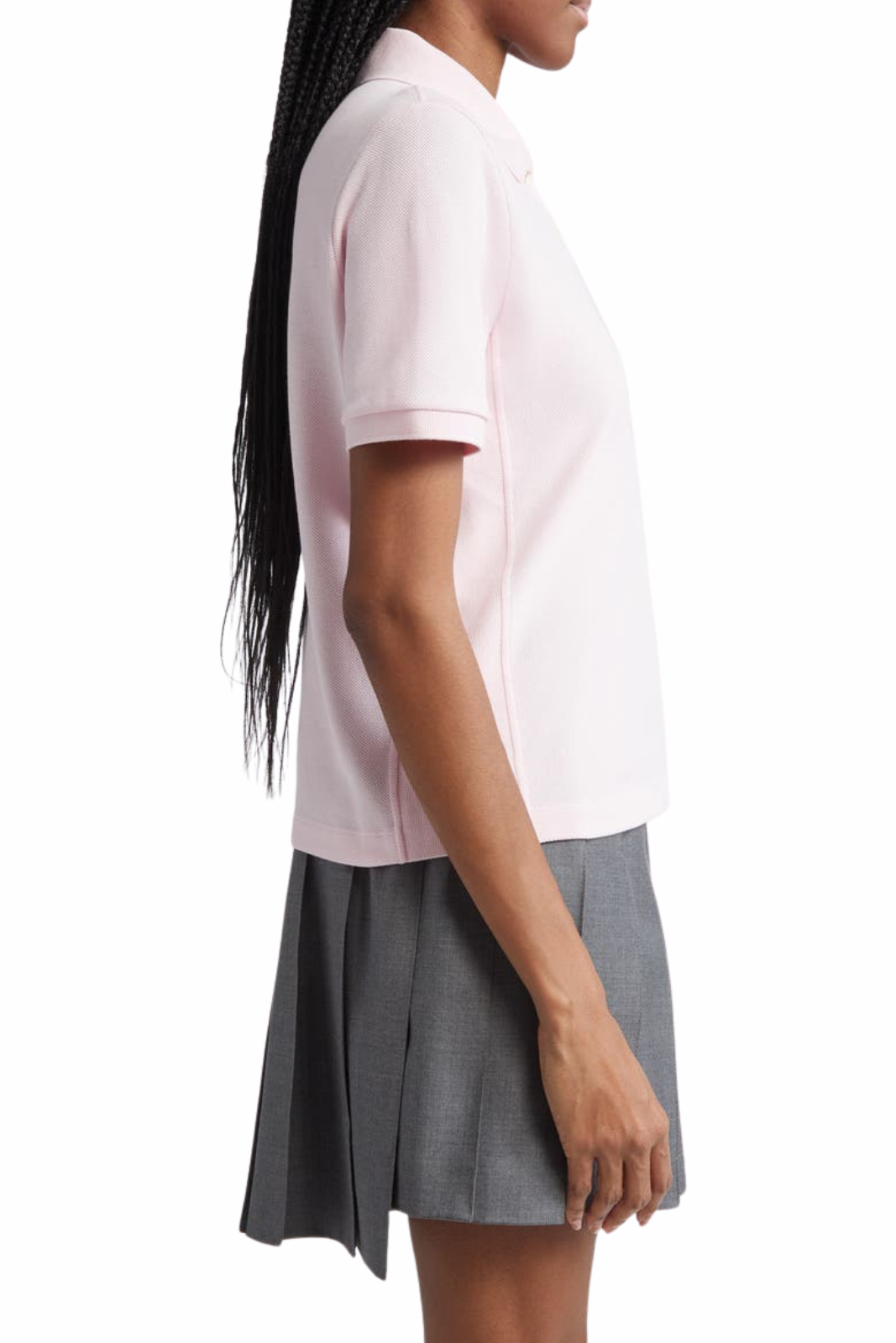 Thom Browne 4-Bar Cotton Piqué Polo Pink