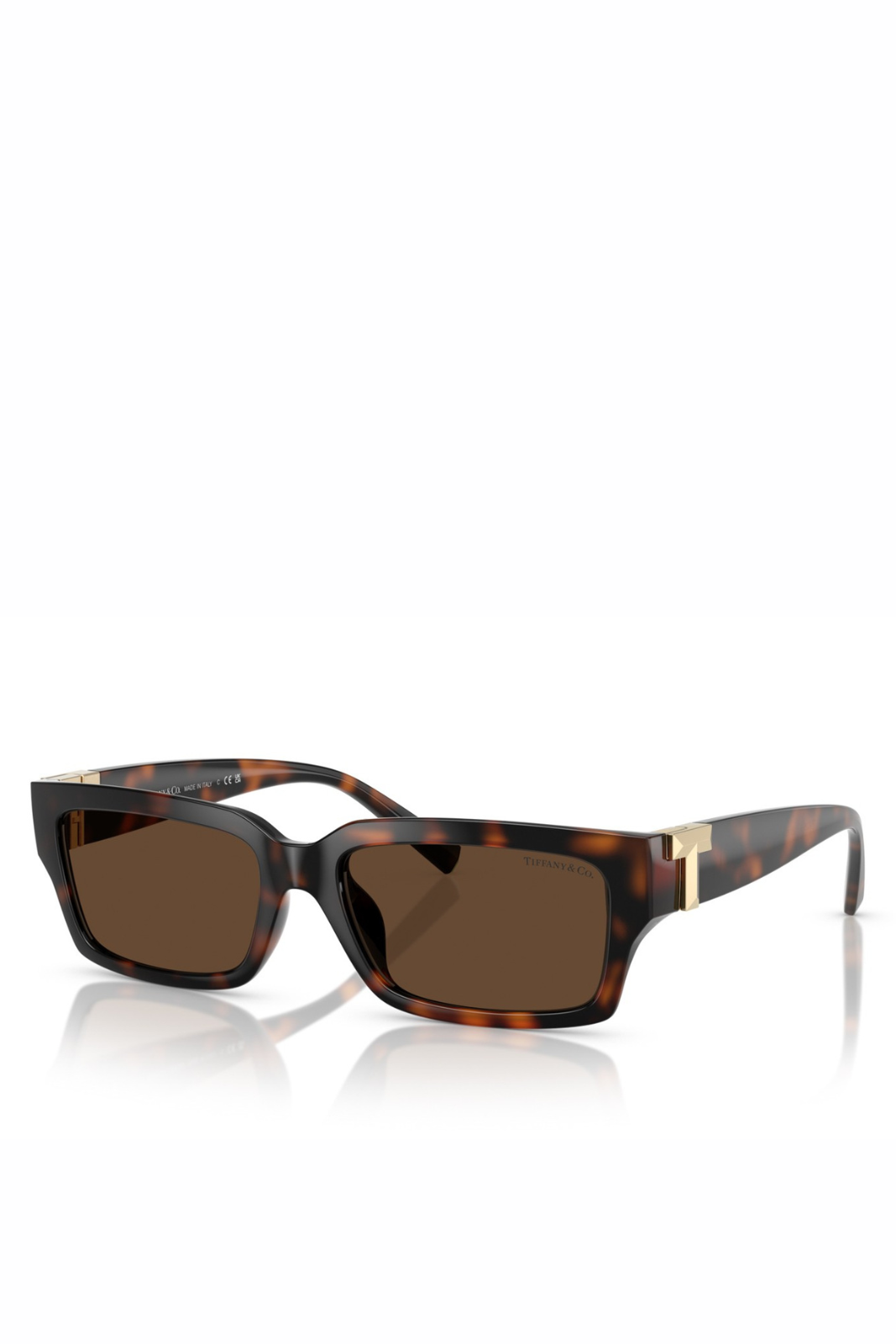Tiffany &amp; CO Eyewear transparent frame Brown Havana sunglasses