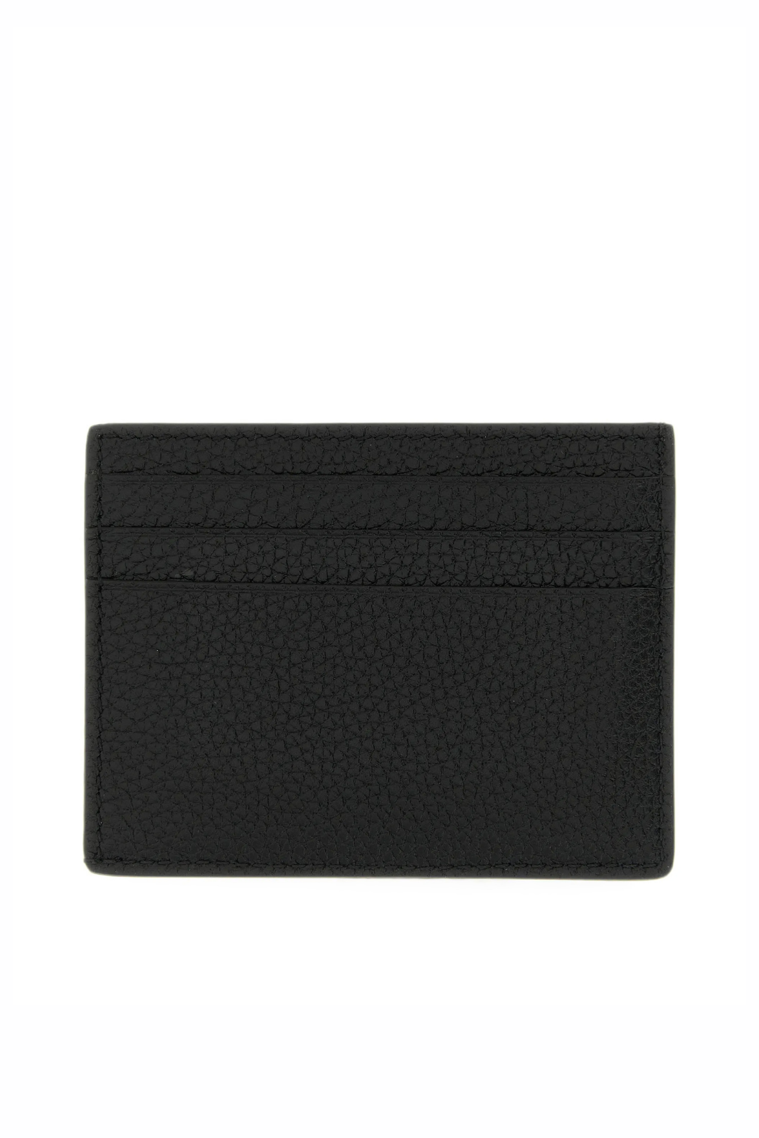 Tom Ford T Line grain leather card holder Black