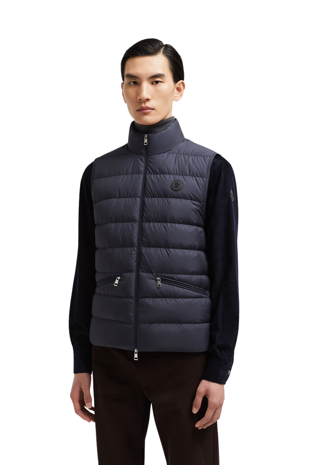 Moncler Navy Blue Treompan Down Gilet