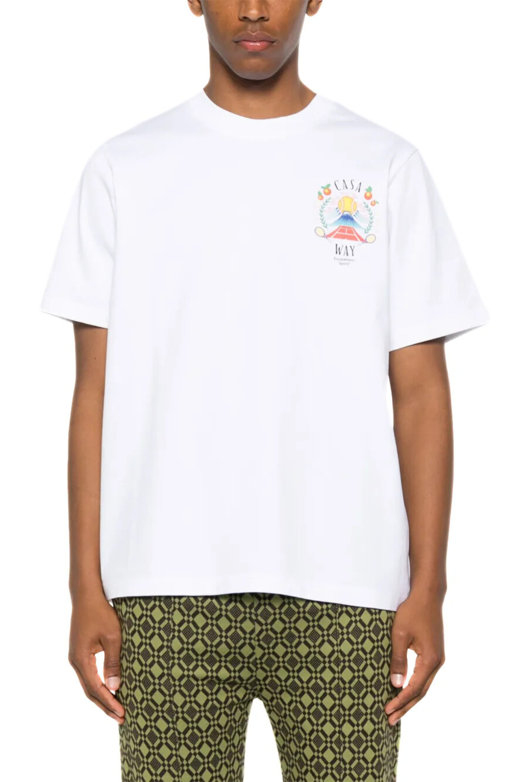 Casablanca Cotton White T-Shirt Casa Way for man