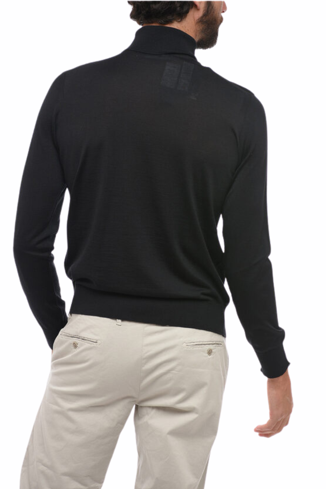 Versace Turtleneck Wool Blend Sweater with Logo