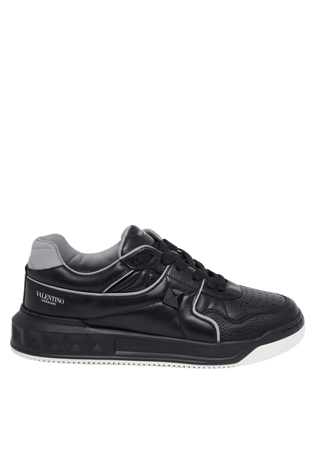 Valentino Garavani One Stud XL Leather Black grey