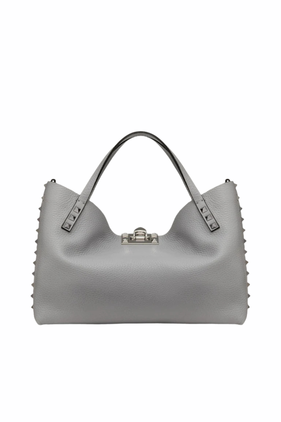 Valentino Garavani Small Rockstud Tote Bag Grey