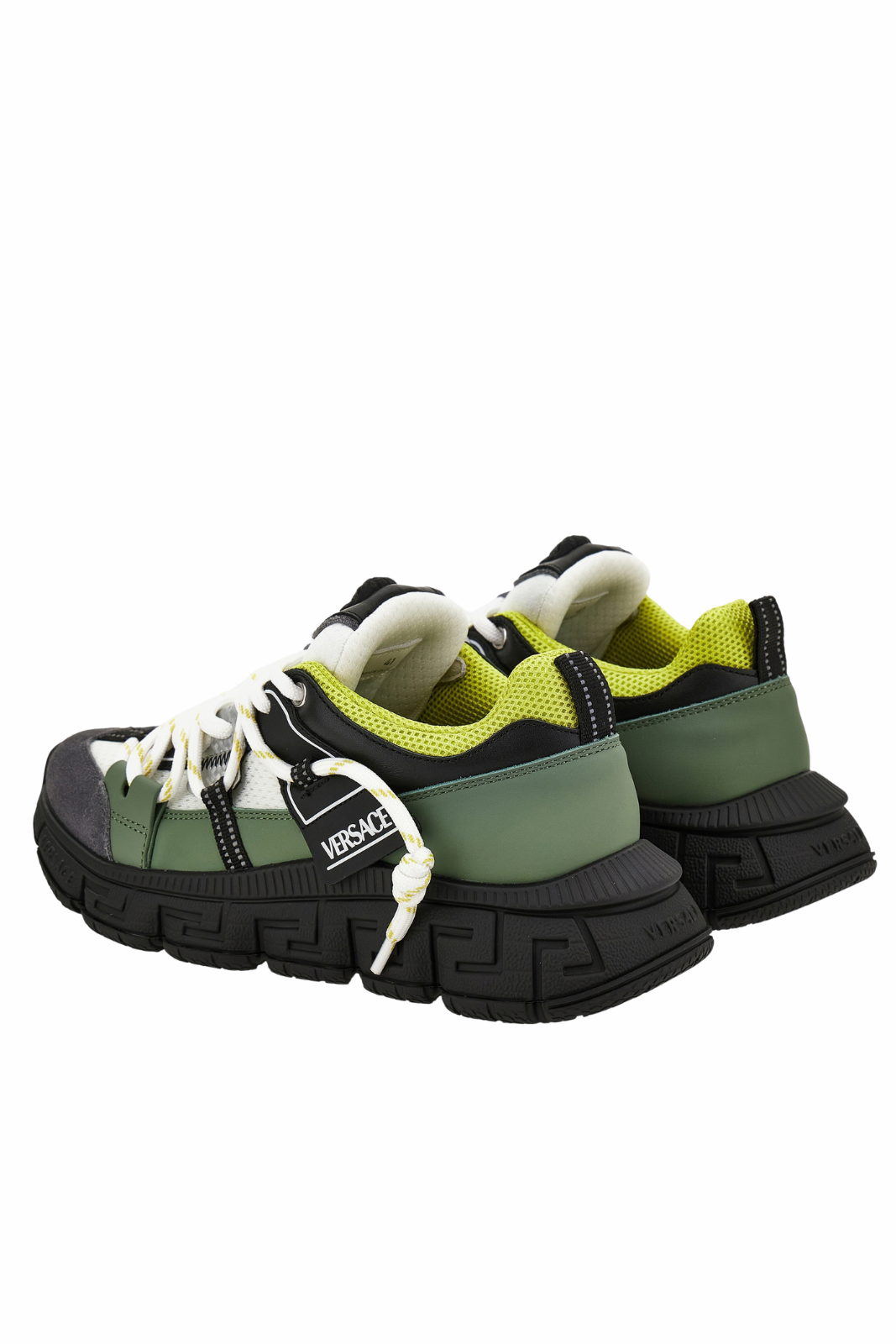 Versace Urban Hike Sneaker In Suede Green