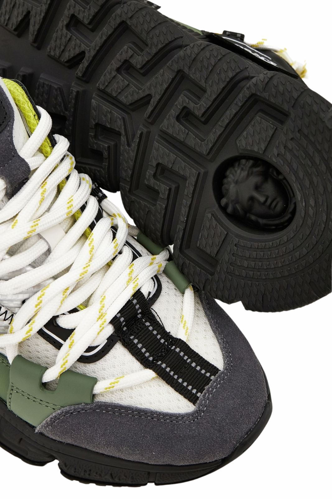 Versace Urban Hike Sneaker In Suede Green