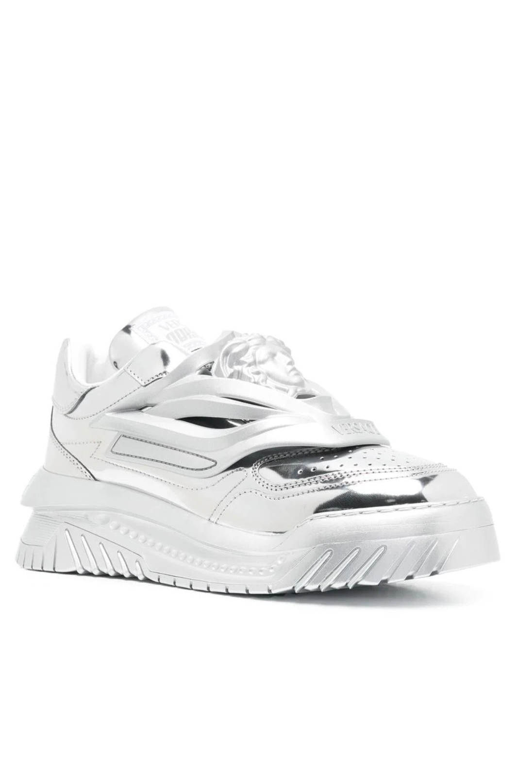 Versace White sneaker on a white background