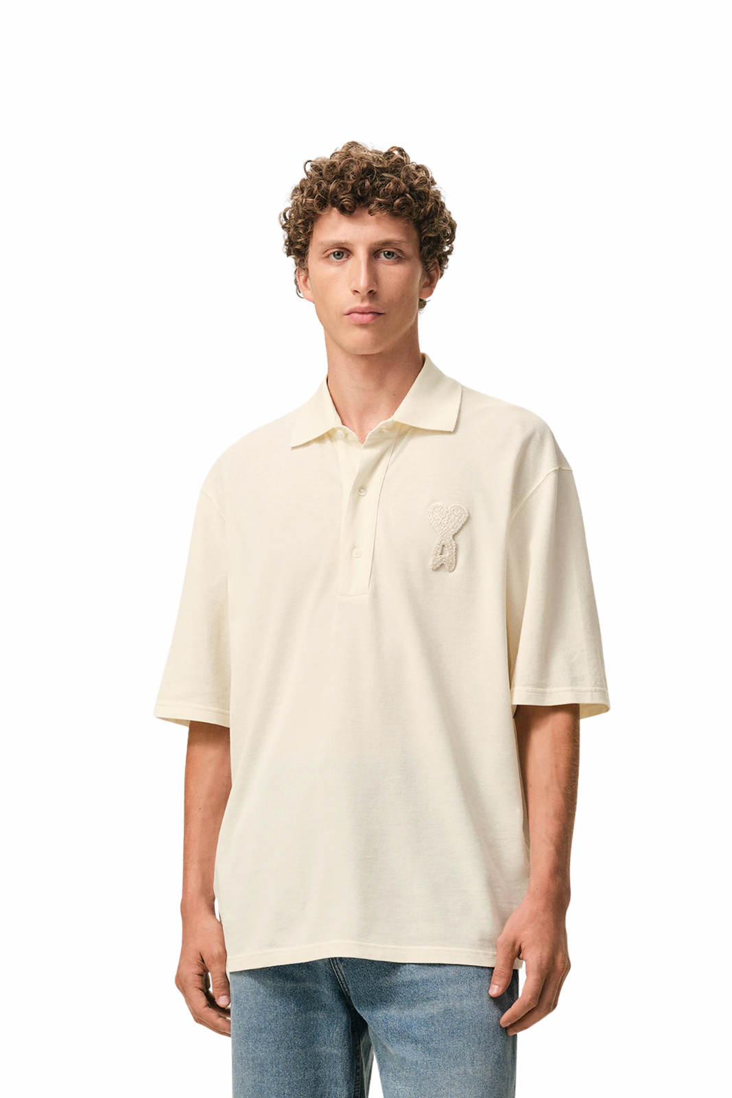 Черна унисекс тениска Ami Paris De Coeur