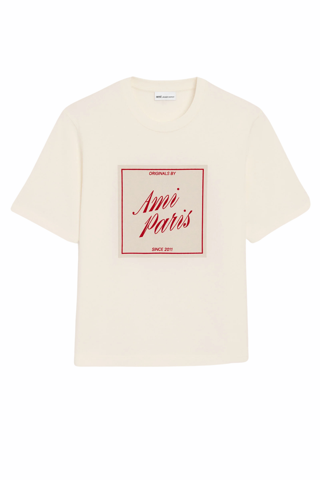 Черна унисекс тениска Ami Paris De Coeur