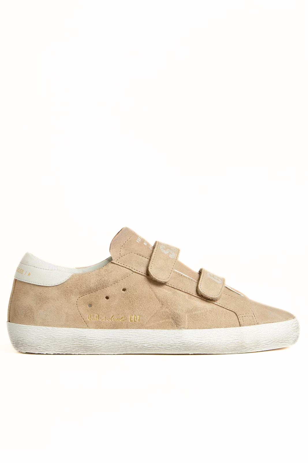 Мъжки кецове Golden Goose Super-Star с велурена звезда и синя лента за ток